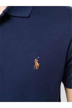 Polo in cotone blu RALPH LAUREN | 710685514003NAVY